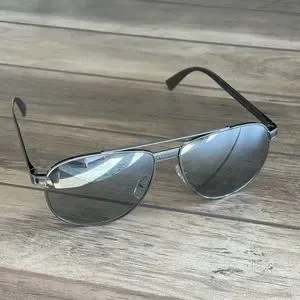 NEW!! Versace aviator sunglasses style 2209 with silver mirror Versace 2209 Sunglasses main image 2